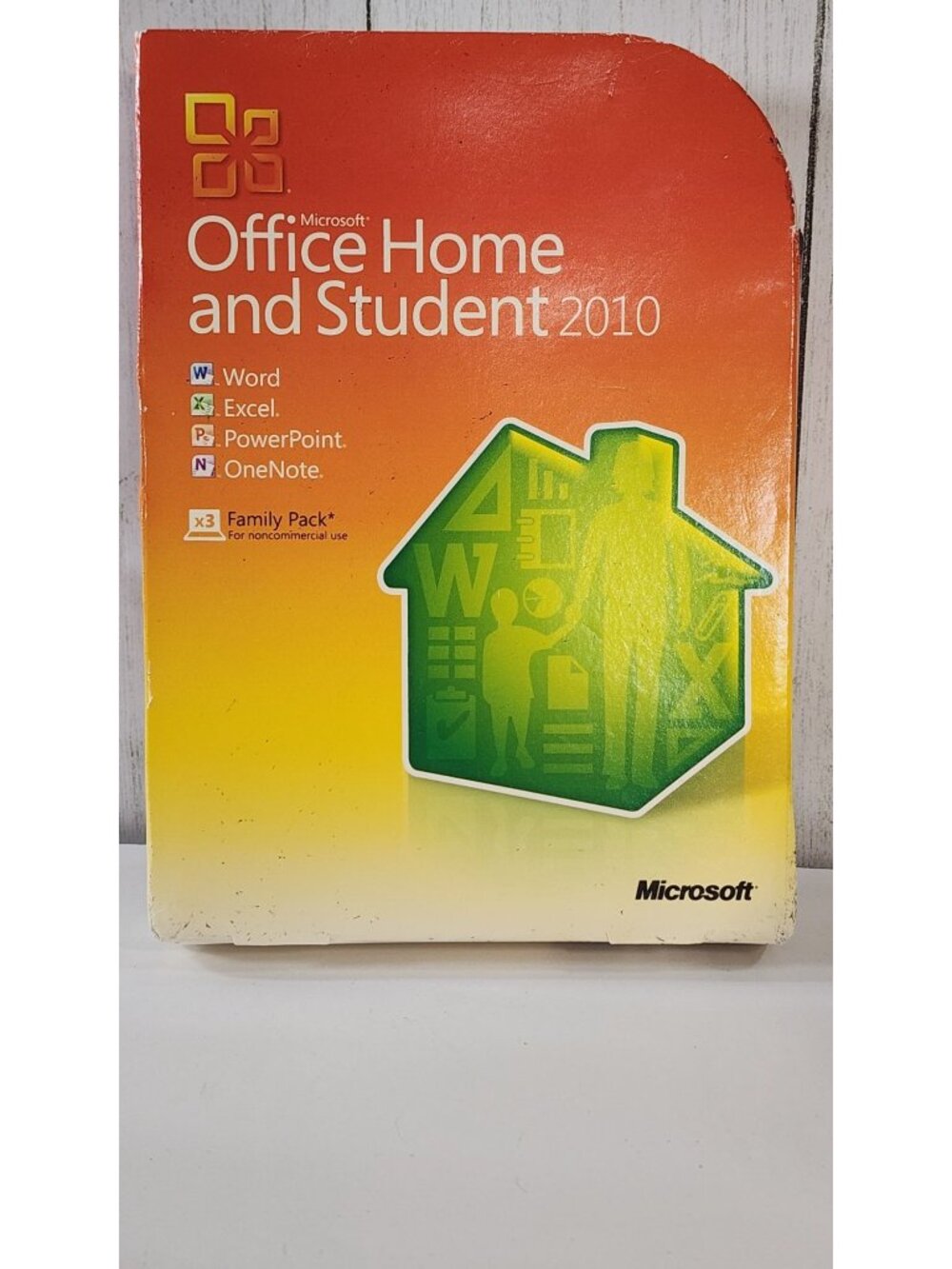 MICROSOFT OFFICE HOME AND STUDENT 2010 EDITION WORD EXCEL POWERPOINT RETAIL BOX